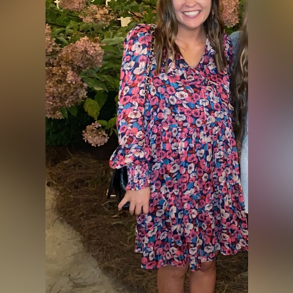 Dresses & Skirts - Navy blue and floral dress